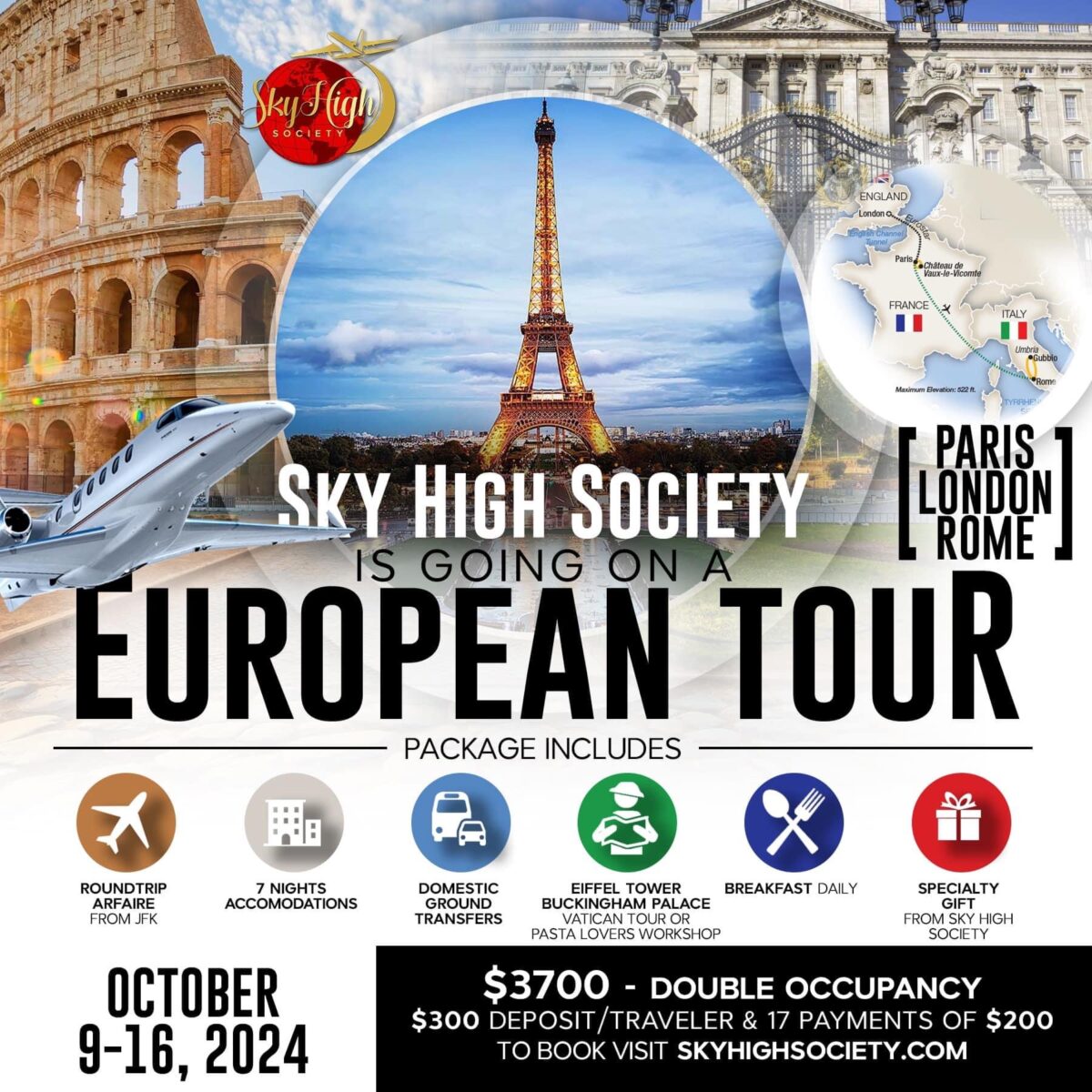 european tour london paris rome